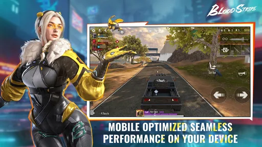 Blood Strike mobile combat and character artwork